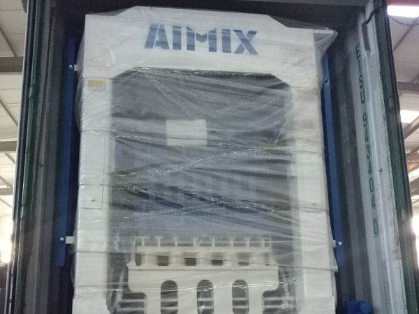 Aimix hollow block machine exported to Dominica
