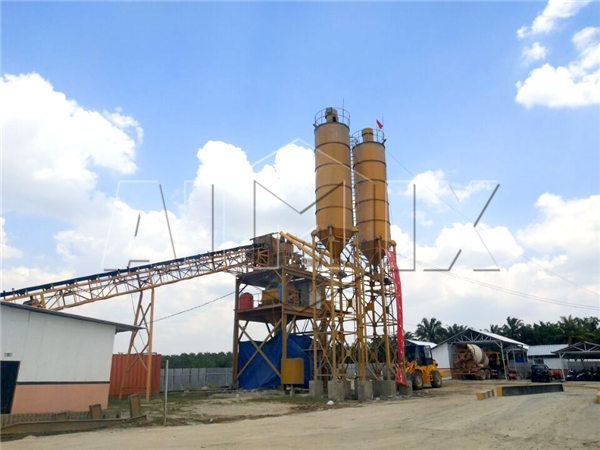 Aimix AJ90 Concrete Batching Plant set up in Indonesia in 2017