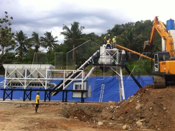 AJY-25 concrete plant exported