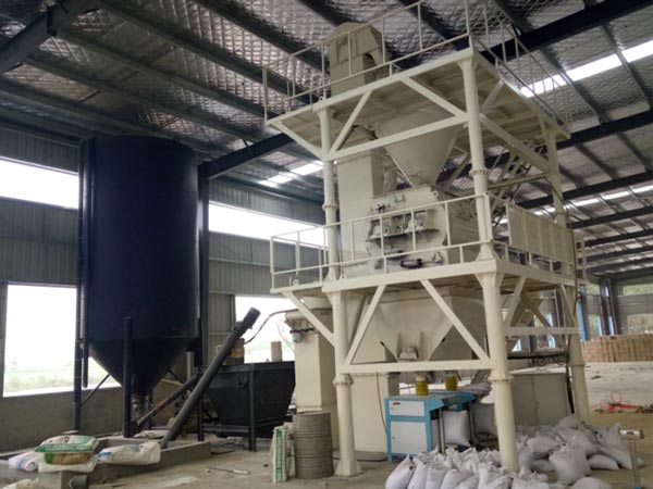 semi-automatic dry mortar production line