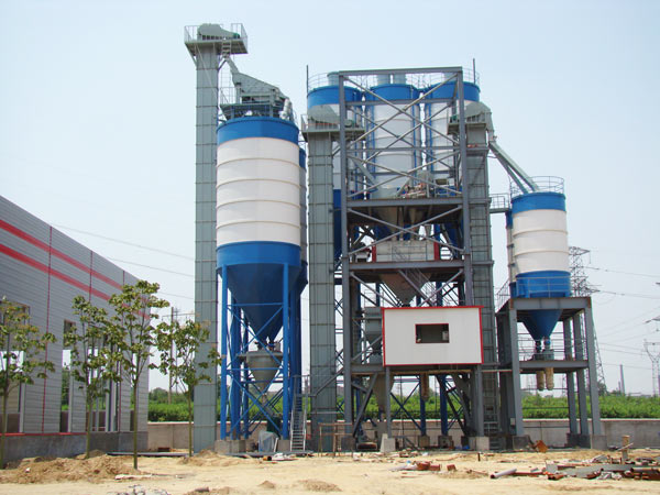 stepped type dry mortar mix plant