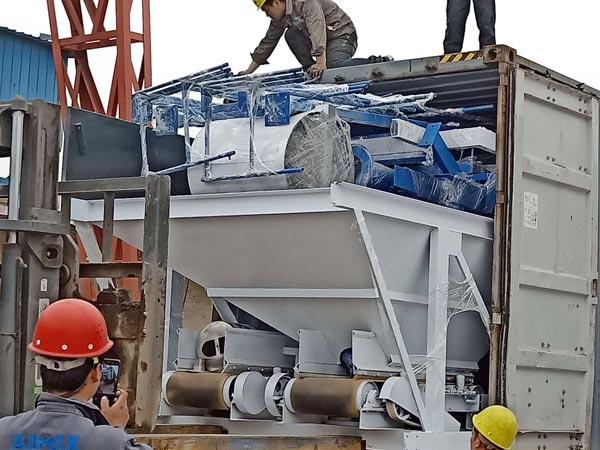 Aimix AJ50 concrete plant sent to Bangladesh 1