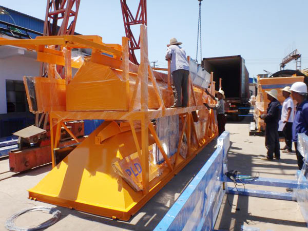 Aimix AJ35 Concrete Plant Sent to Uzbekistan 1