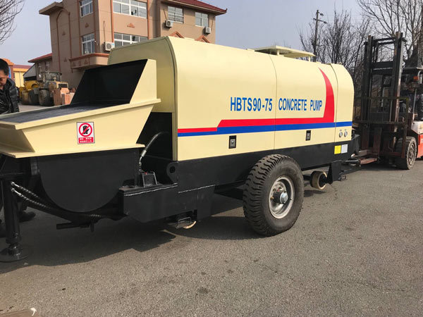 Aimix concrete pump sent to Korea