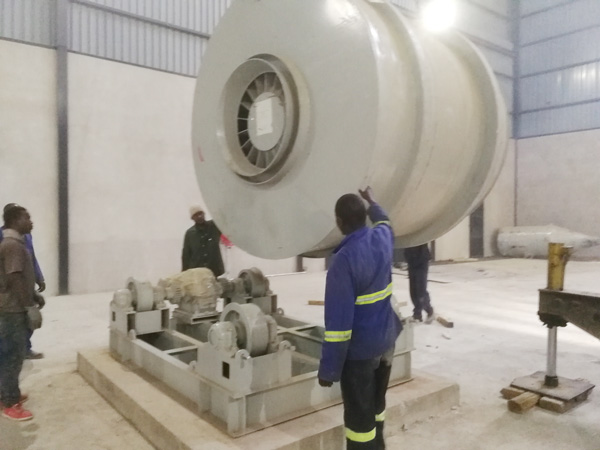 Aimix dry mortar plant set up in Zambia 3