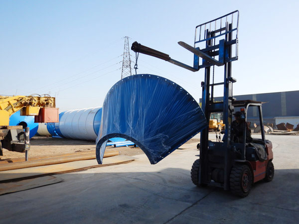 Aimix bolted cement silo sent to Bolivia 1