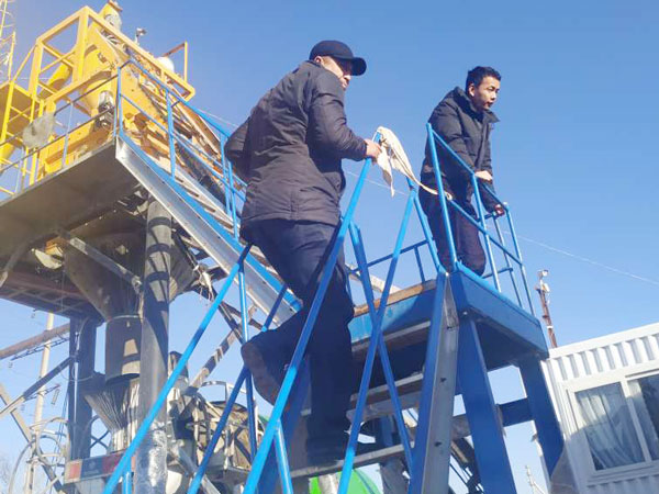 Aimix concrete plant set in Uzbekistan 2