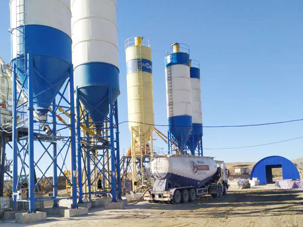 Aimix concrete plant set in Uzbekistan 3