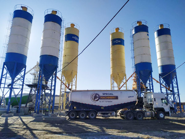 Aimix concrete plant set in Uzbekistan 4