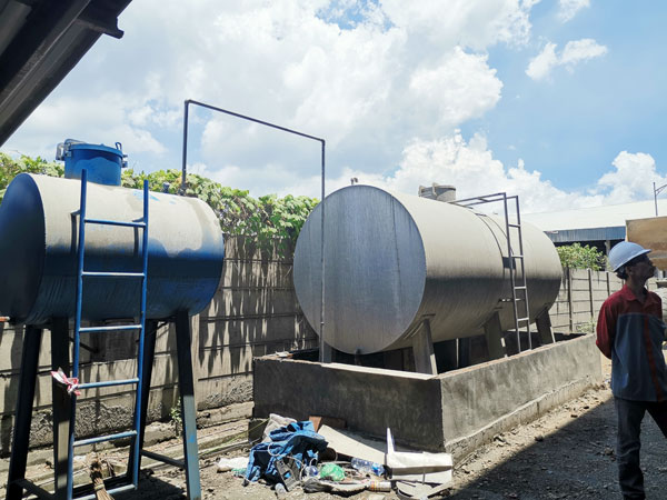 sand dryer was installed in Indonesia
