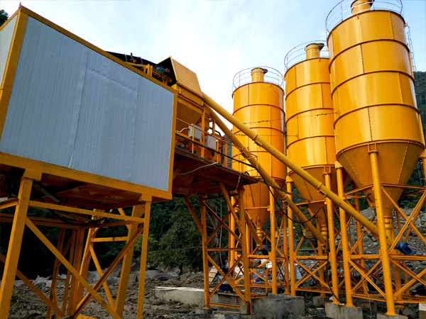 Aimix dry mix concrete plant install in Indonesia 3