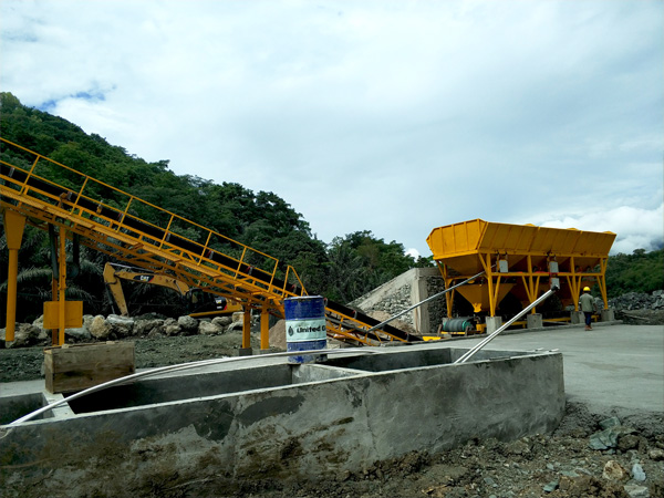 Aimix dry mix concrete plant install in Indonesia 4