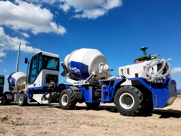 Aimix self loading concrete mixer