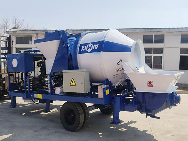 aimix concrete mixer pump sent to Indonesia 1