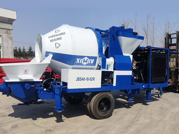 aimix concrete mixer pump sent to Indonesia 2