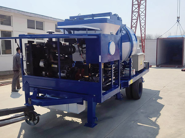 aimix concrete mixer pump sent to Indonesia 4