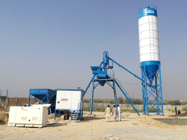 Aimix AJ25 concrete plant in Pakistan