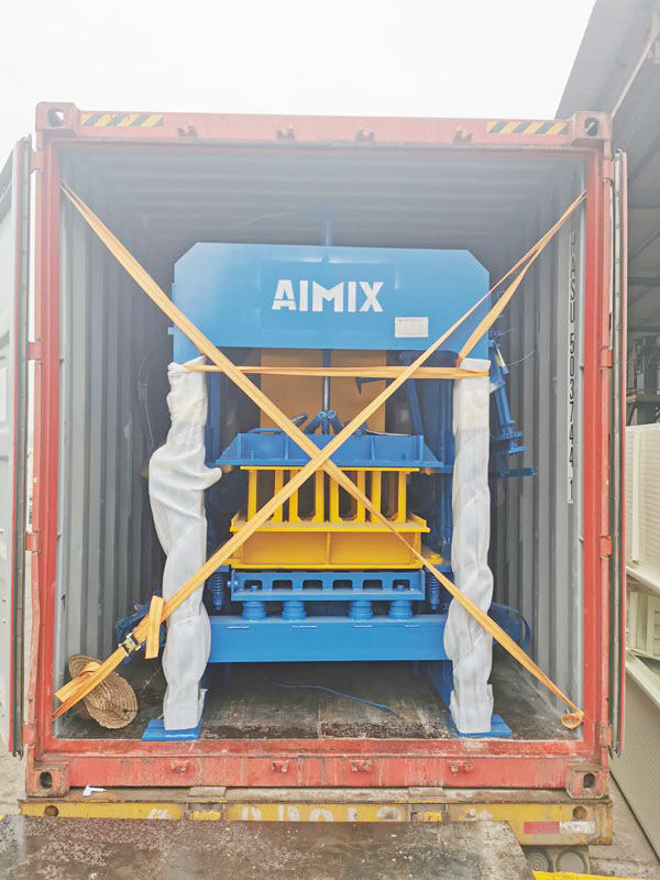 AIMIX concrete block machine sent to Jamaica 2