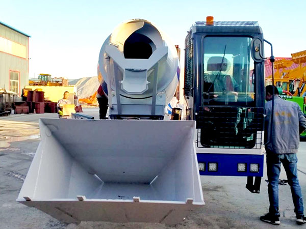 AIMIX self loading concrete mixer sent to Philippines 6