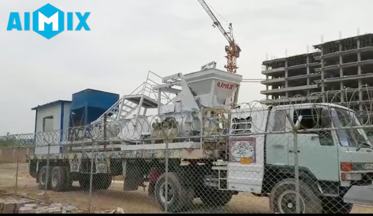 Aimix concrete plant loaded in Pakistan 2