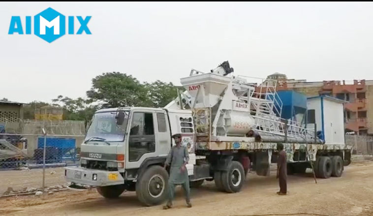 Aimix concrete plant loaded in Pakistan 3