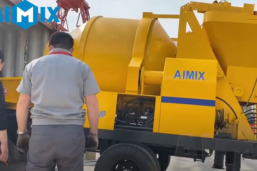 AIMIX concrete mixer pump sent to South Sudan