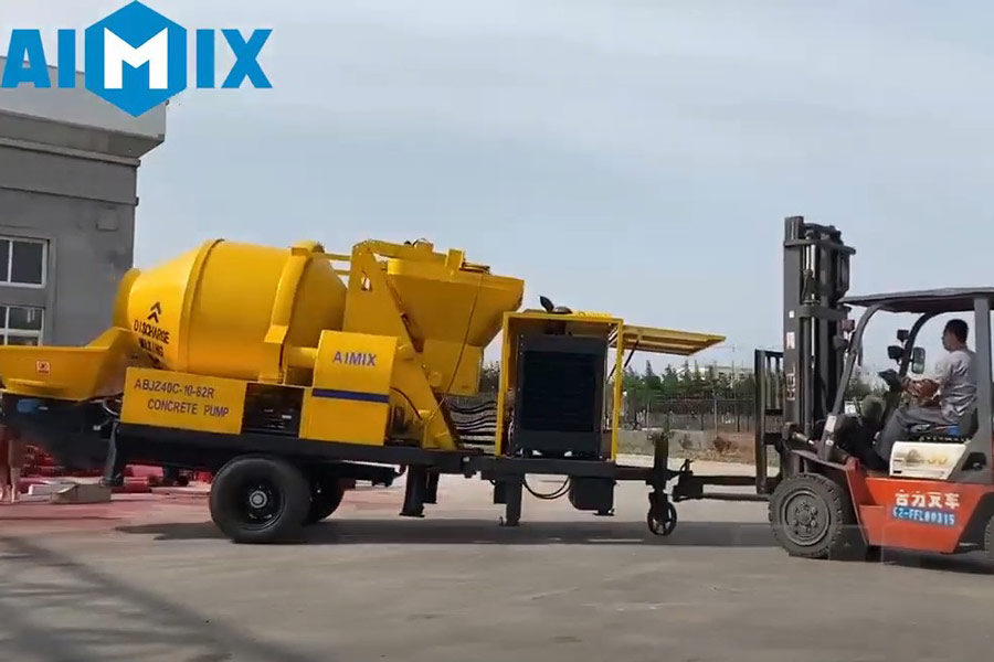 AIMIX concrete mixer with pump sent to South Sudan