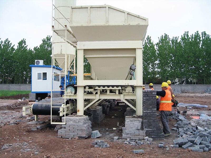 macroad 300ton stabilized soil mixing plant for sale on site
