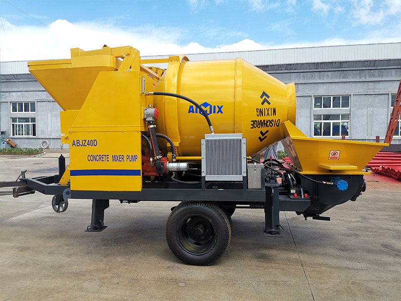 AIMIX 40 concrete mixer pump sent to Indonesia