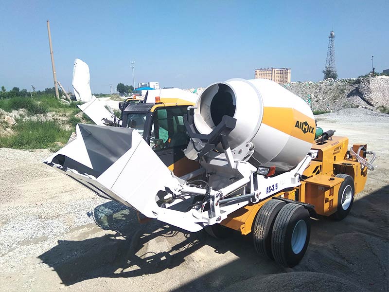 AIMIX self loading concrete mixer sent to Kenya
