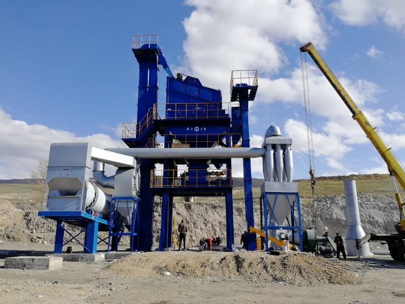 ALQ60 asphalt plant finish installation in Kyrgyzatan