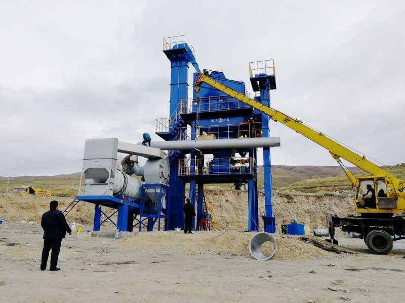 ALQ60 asphalt plant install in Kyrgyzatan