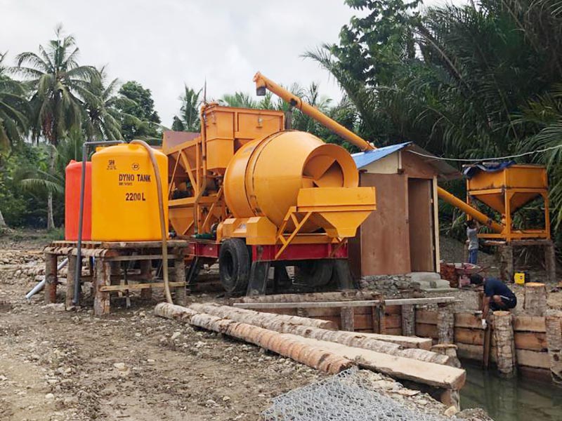 mobile batching plant in Indonesia