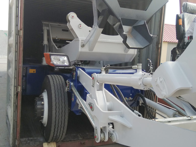self loading concrete mixer sent to Kazakhstan