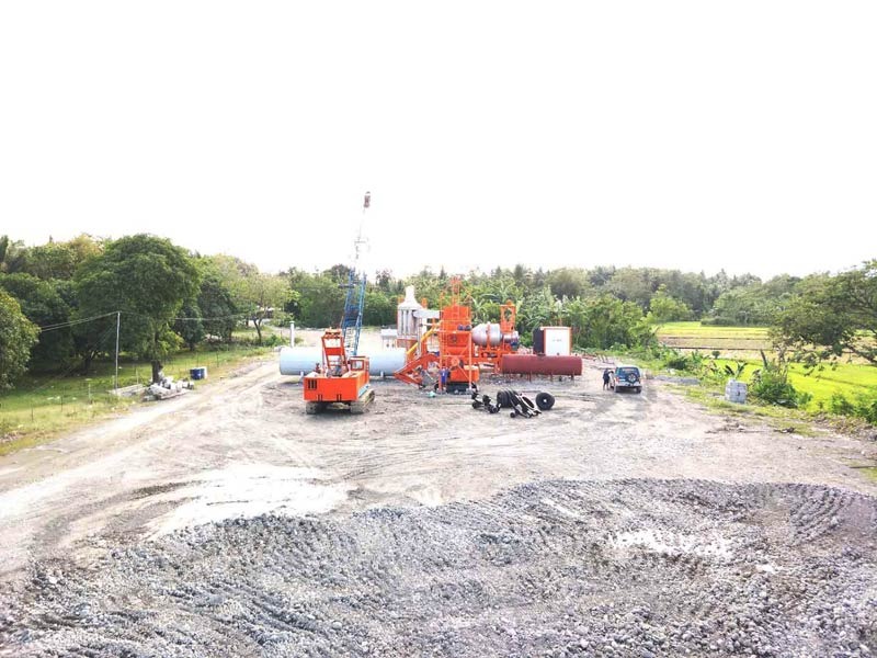 60tph portable asphalt plant installation in the Philippines