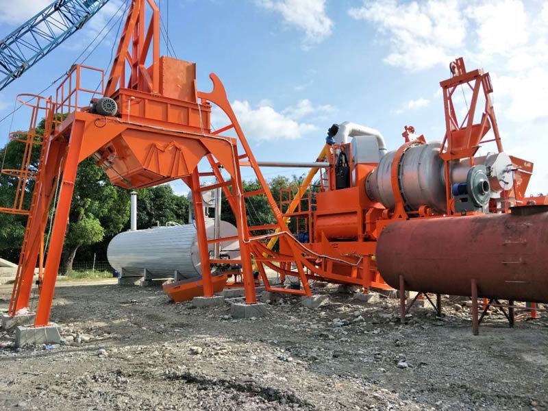 60tph portable asphalt plant macroad for installation