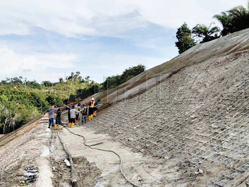 AIMIX cement mortar pump construction site