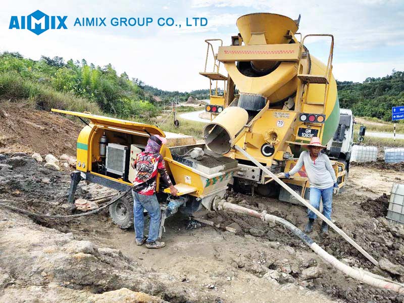 AIMIX cement mortar pump in Malaysia