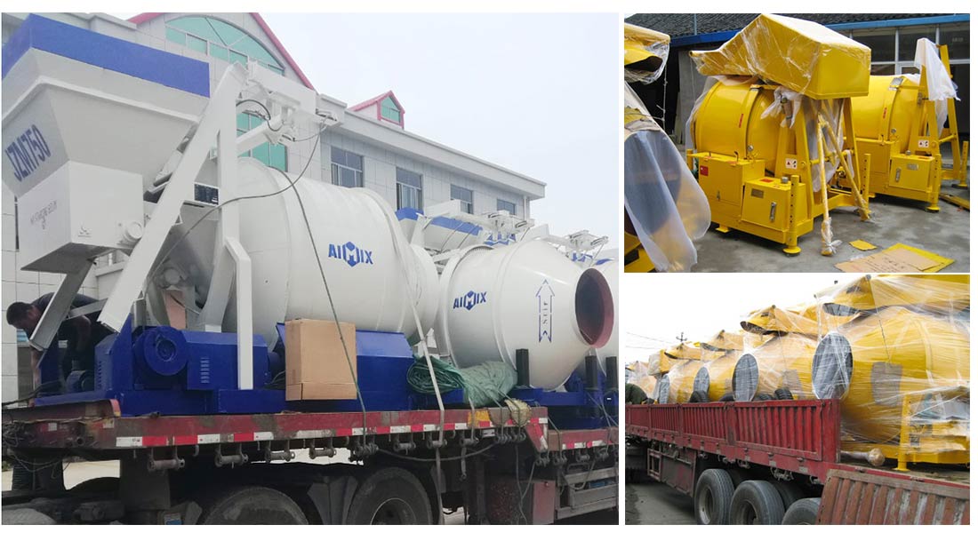 AIMIX small concrete mixer exported