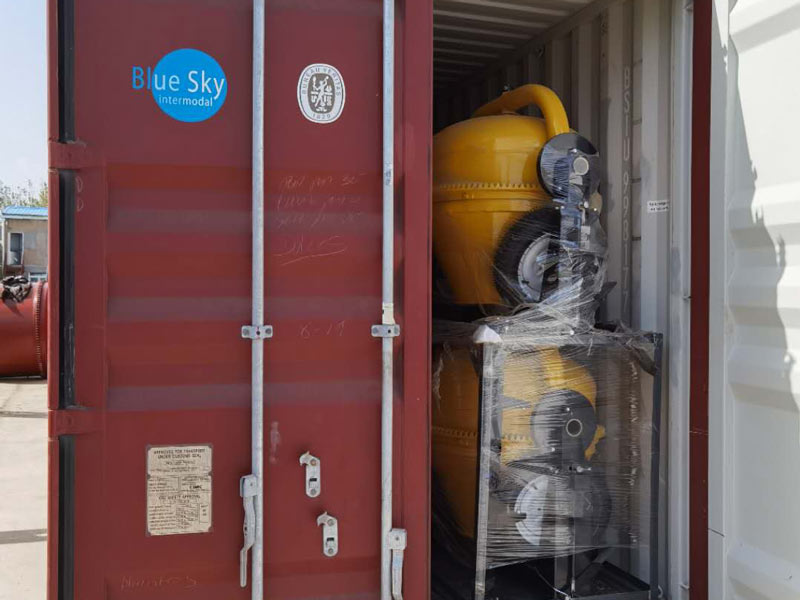 40 concrete mixer pump loaded