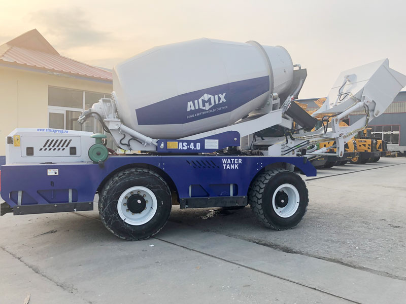 AS4.0 self load concrete mixer sent to Russia