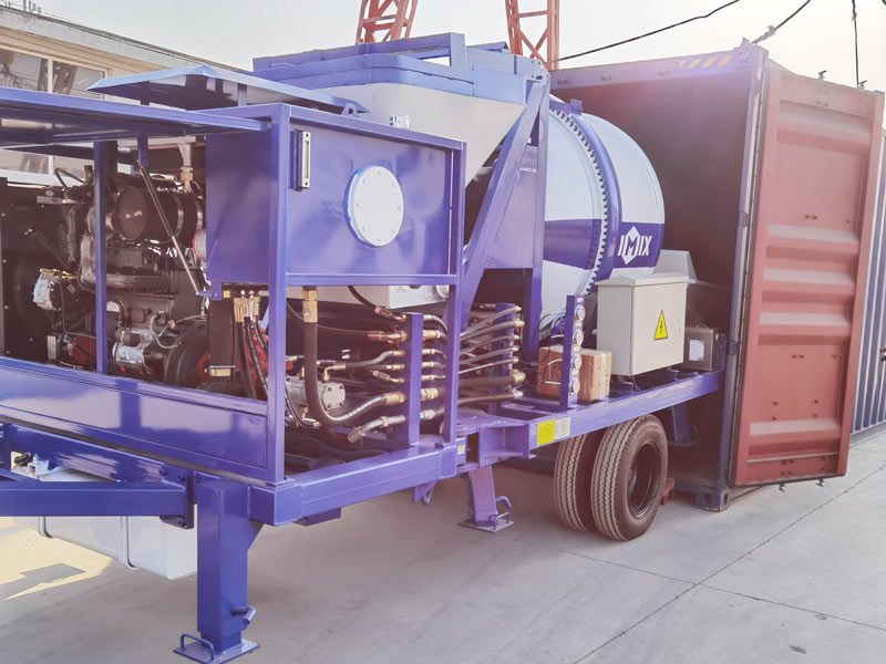 40 concrete mixer pump loaded