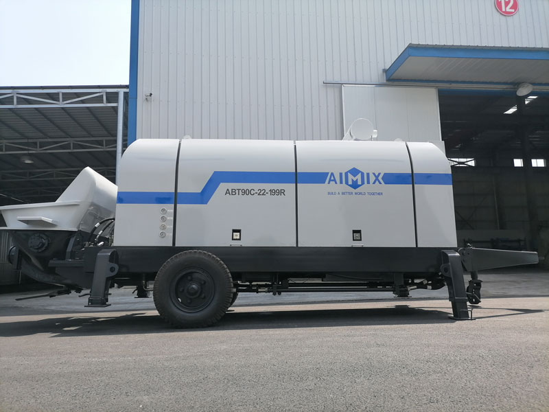 ABT90C diesel concrete pump exported