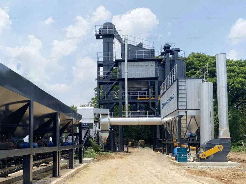 100tph stationary asphalt mixing plant in Sri Lanka