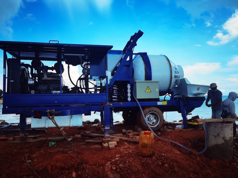40m3 mixer pump in Bangka Indonesia
