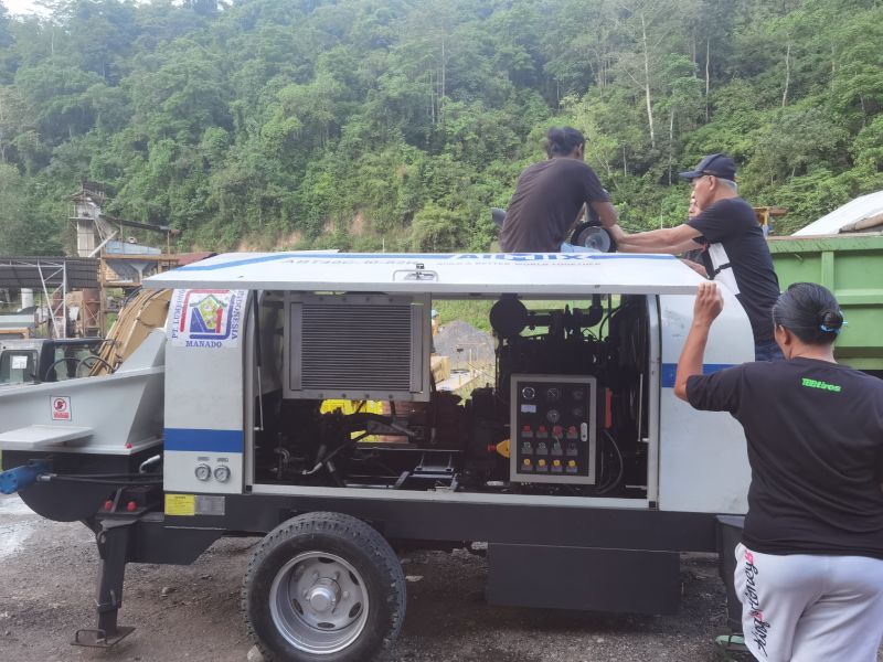 ABT40C concrete pump in Indonesia
