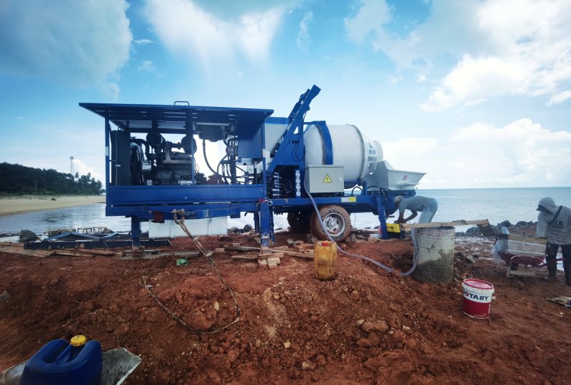 concrete mixer pump Indonesia