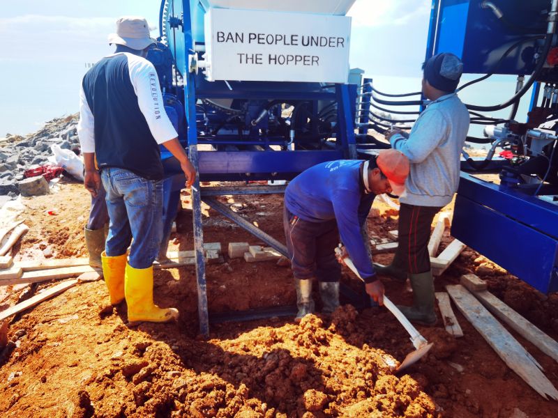 concrete mixer pump in Indonesia