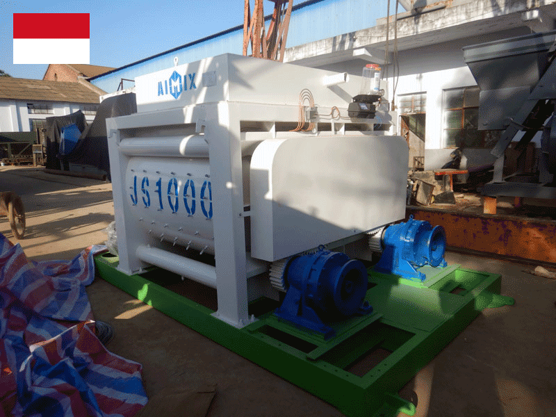 JS1000 concrete mixer to Indonesia