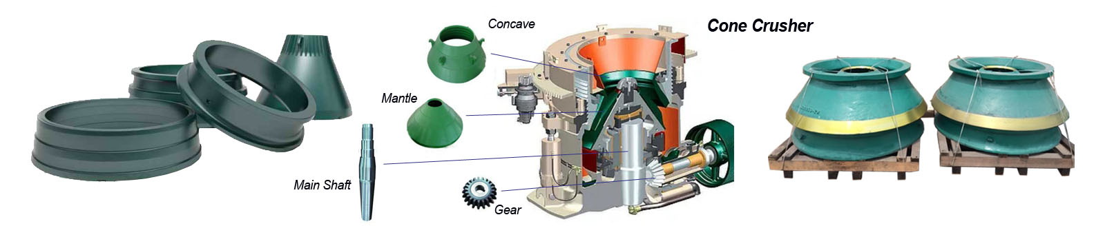 cone crusher main components